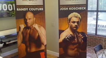 UFC Banner Stand at Mico-Tech
